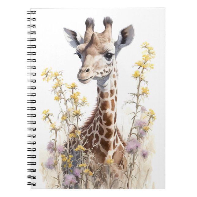 Giraffe School Office Notebook Gift (Front)
