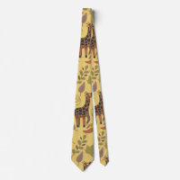 Giraffe seamless pattern yellow background