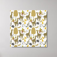 Giraffe seamless pattern yellow white tall