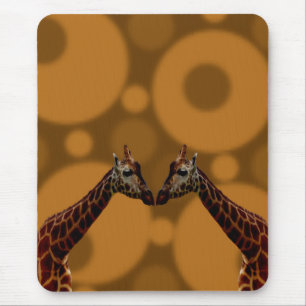 Giraffe Self Reflection, Mouse Pad