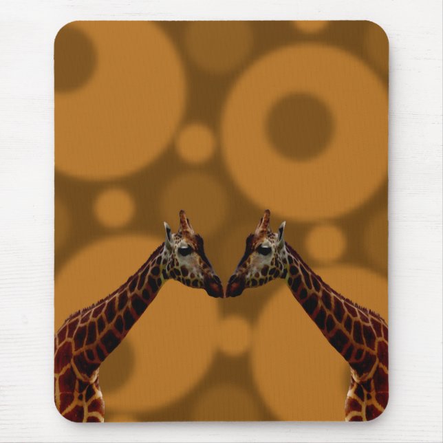 Giraffe Self Reflection,  Mouse Pad (Front)
