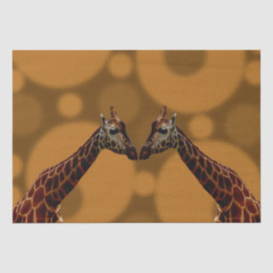 Giraffe Self Reflection,  Tissue Paper