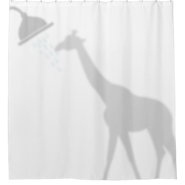 Giraffe Shadow Silhouette Shadow Buddies in Shower (Front)