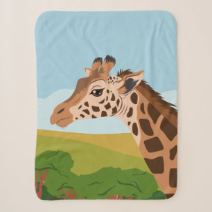 Giraffe Sherpa Blanket