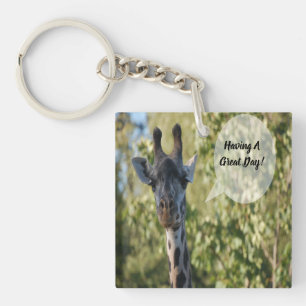 Giraffe Shower Keychain