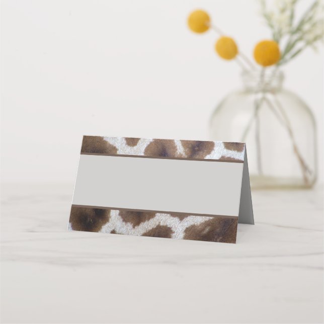 Giraffe Sighting Place Cards (Front)