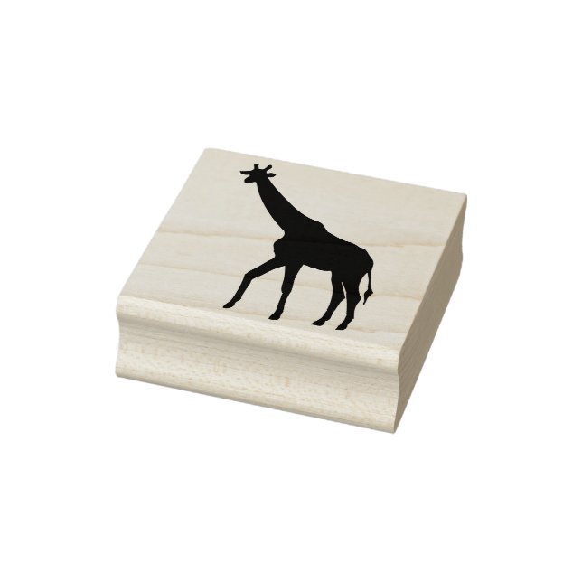 giraffe silhouette art stamp (Stamp)