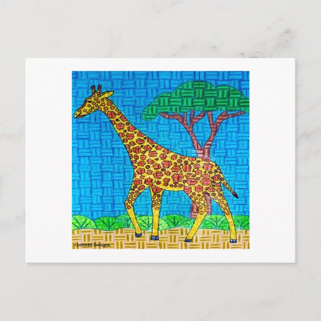 Giraffe (single) - Postcard (Front)