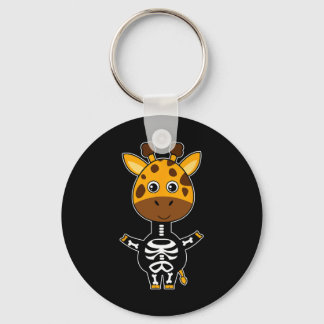 Giraffe Skeleton Xray Costume Cute Easy Halloween  Keychain
