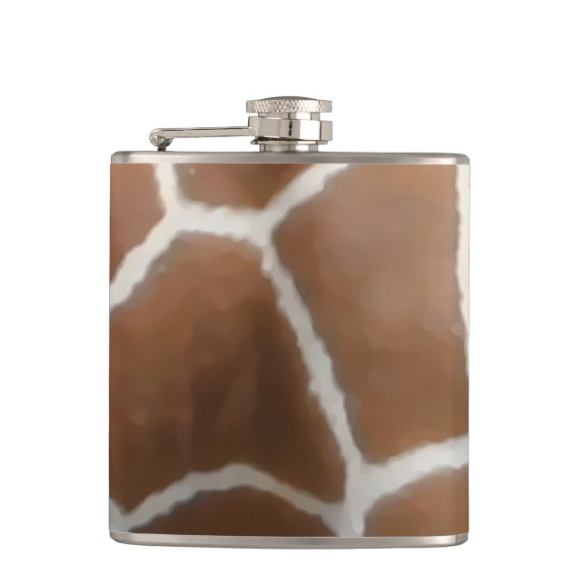 GIRAFFE SKIN HIP FLASK (Front)