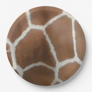 GIRAFFE SKIN PAPER PLATE