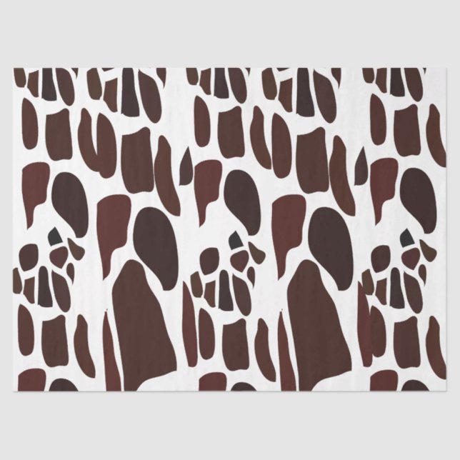 Giraffe Skin Pattern Tissue Paper (Front)