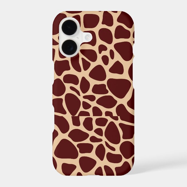 Giraffe Skin Print Brown pattern-48678 (Back)