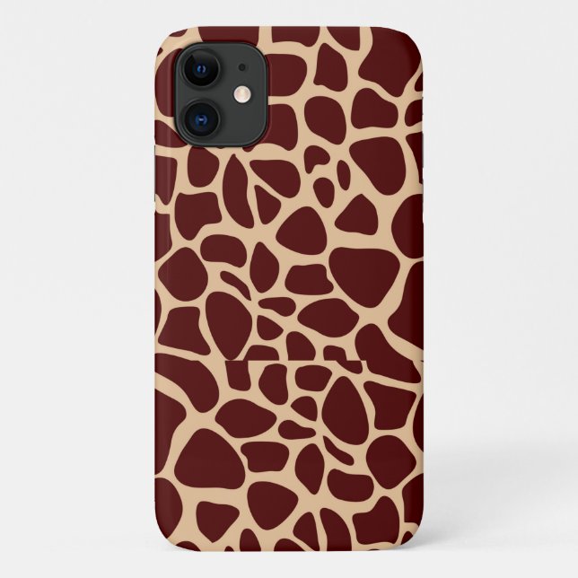 Giraffe Skin Print Brown pattern-48678 Case-Mate iPhone Case (Back)
