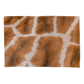 Giraffe Skin: Realistic Animal Texture Pillowcase