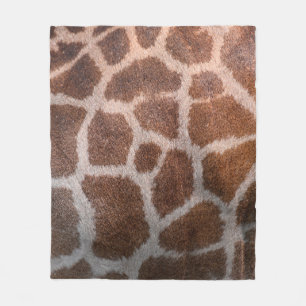 Giraffe skin texture fleece blanket
