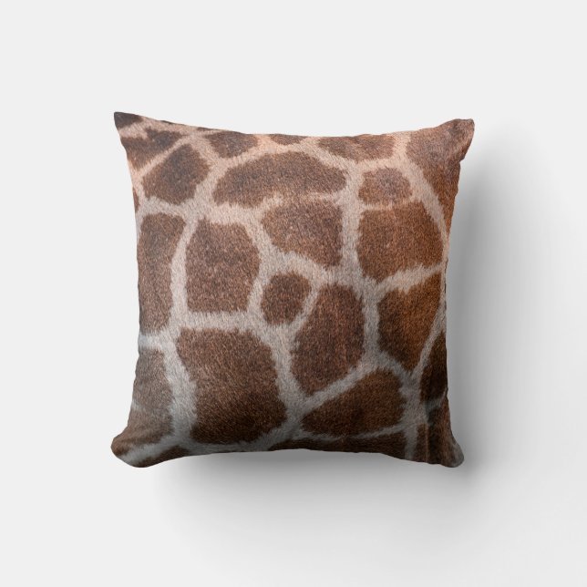 Giraffe skin texture throw pillow (Front)