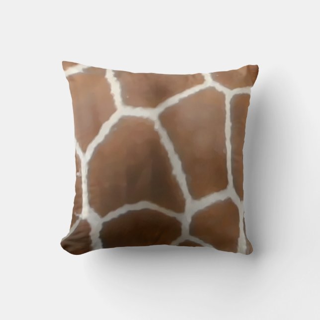 GIRAFFE SKIN THROW PILLOW (Front)