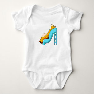 Giraffe Slide Baby Bodysuit