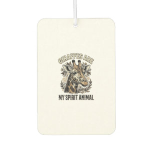 Giraffe Spirit Animal Vintage Engraving Shirt Desi Air Freshener