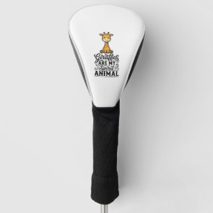 Giraffe Spirit Animal Vintage Engraving Shirt Desi Golf Head Cover