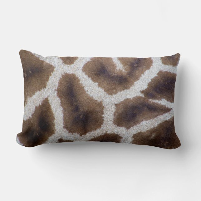 Giraffe Spot Skin Print Lumbar Pillow (Front)