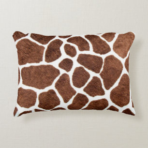 Giraffe spots accent pillow