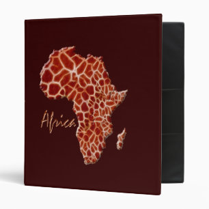 Giraffe Spots-Effet CARTE DU Classeur AFRIQUE