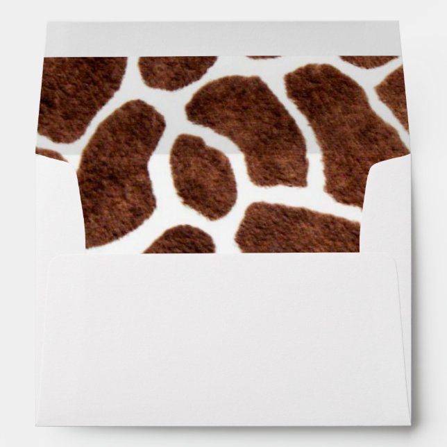 Giraffe spots envelope (Back (Bottom))