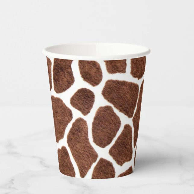 Giraffe spots paper cups (Left)