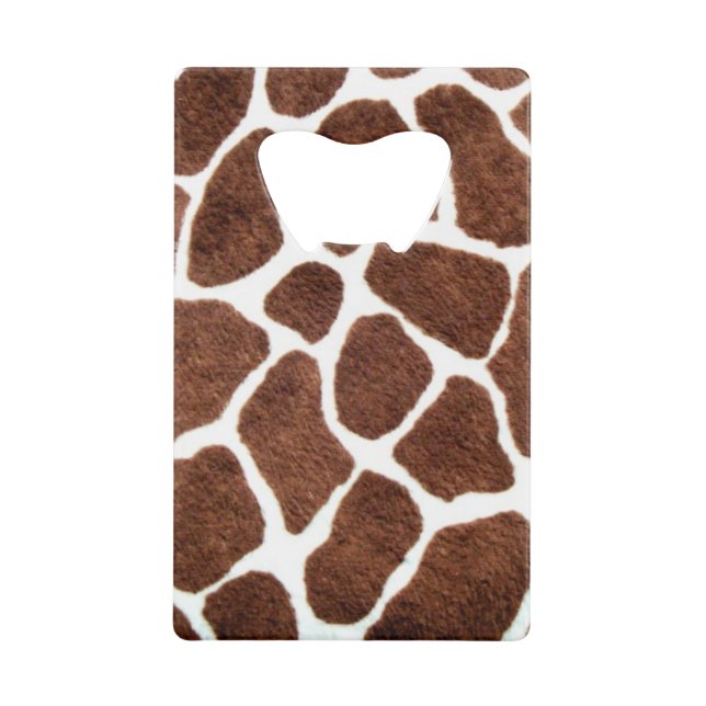 Giraffe spots wallet bottle opener (Front)