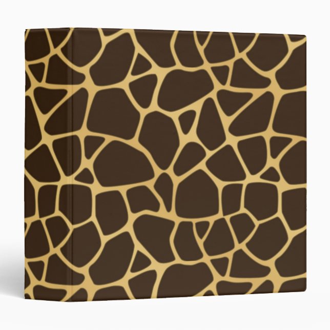 Giraffe Spotted Background Binder (Front/Spine)