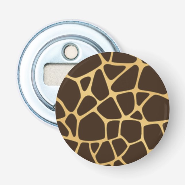 Giraffe Spotted Background Bottle Opener (Front)