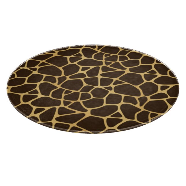 Giraffe Spotted Background Cutting Board (Corner)