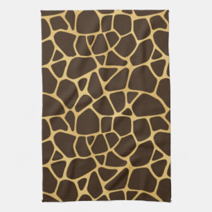 Giraffe Spotted Background Kitchen Towel
