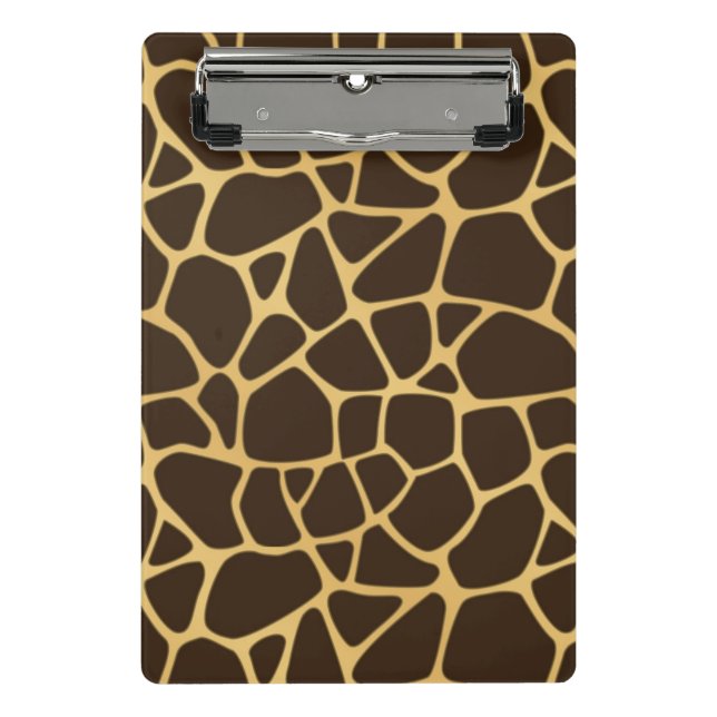 Giraffe Spotted Background Mini Clipboard (Front)