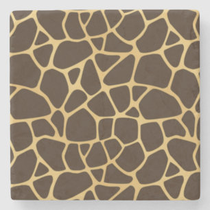 Giraffe Spotted Background Stone Coaster