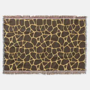 Giraffe Spotted Background Throw Blanket