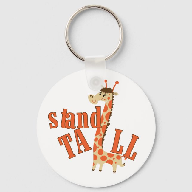 Giraffe Stand Tall Keychain (Front)