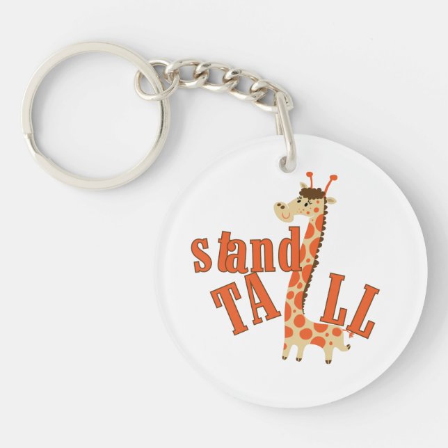 Giraffe Stand Tall Keychain (Front)