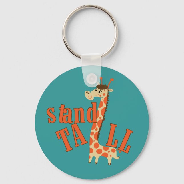 Giraffe Stand Tall Keychain (Front)