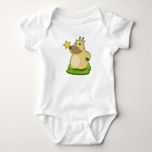 Giraffe Star Baby Bodysuit