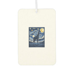 Giraffe Starry Night Vintage Air Freshener