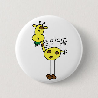 Giraffe Stick Figure Button