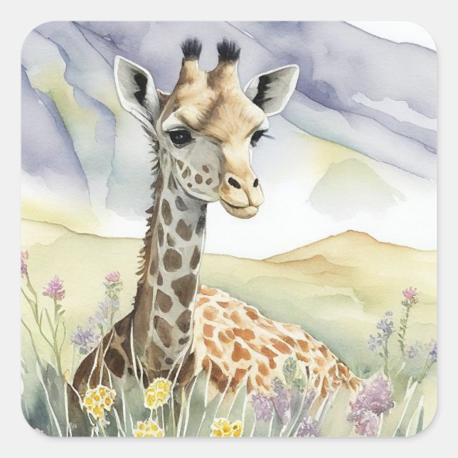 Giraffe Sticker (Front)