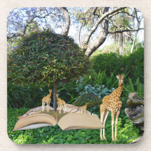 Giraffe Story Book Time, Coaster