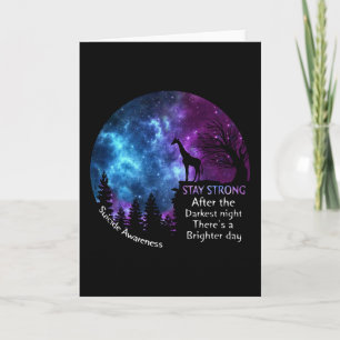 Giraffe Suicide Awareness Stay Strong Giraffe Gift Card