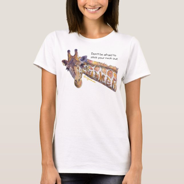 Giraffe Summer Custom T Shirt (Front)