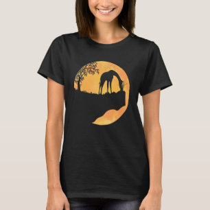 Giraffe Sunset For Men Women Cute Giraffe T-Shirt
