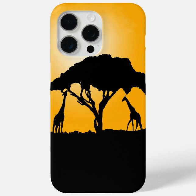 Giraffe Sunset Phone case (Back)